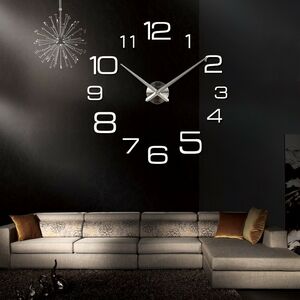 DIY CLOCK R 85-120 CM 006 SILVER